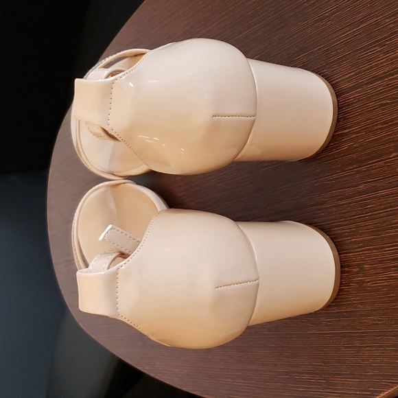 IDIFU Nude Patent PU 3 Inch Heel Sandals for Women size 11 - Picture 7 of 10